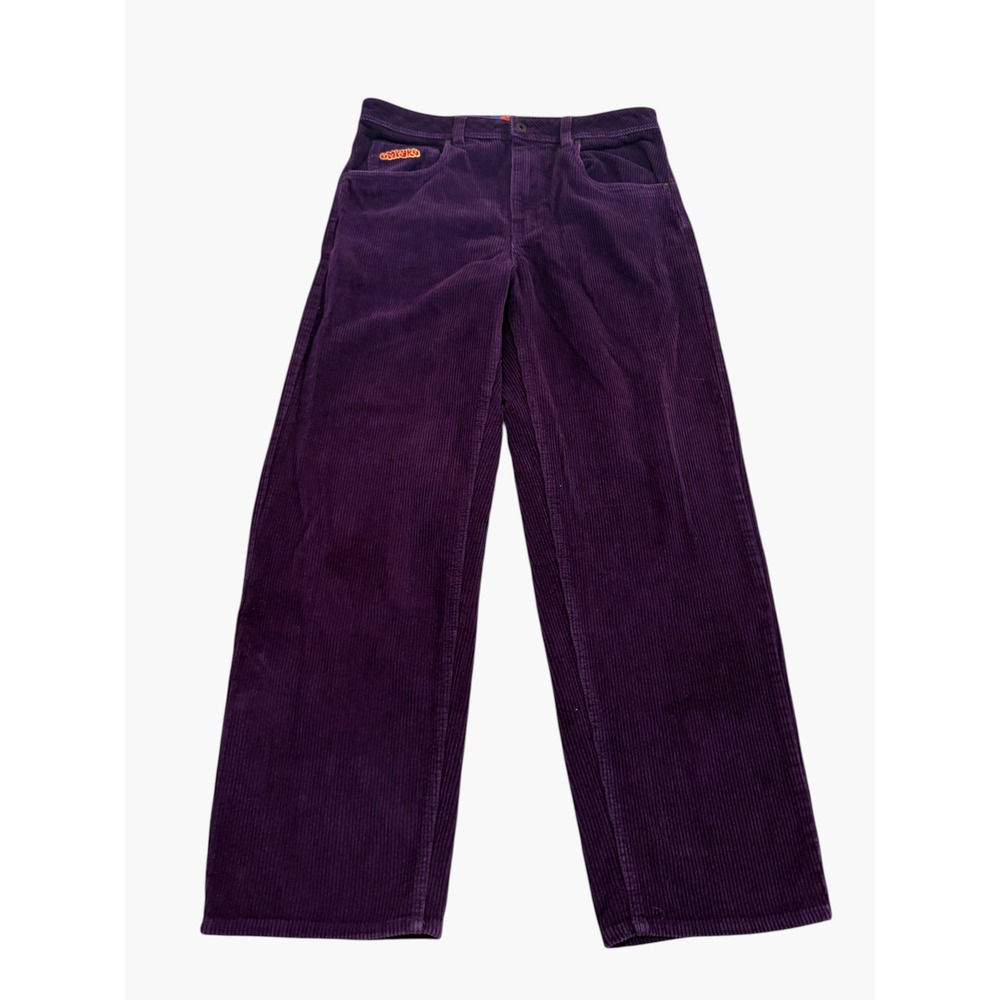 Empyre Relaxed Fit Corduroy Pants Mens 32 Purple Wide Wale Streetwear 28x32